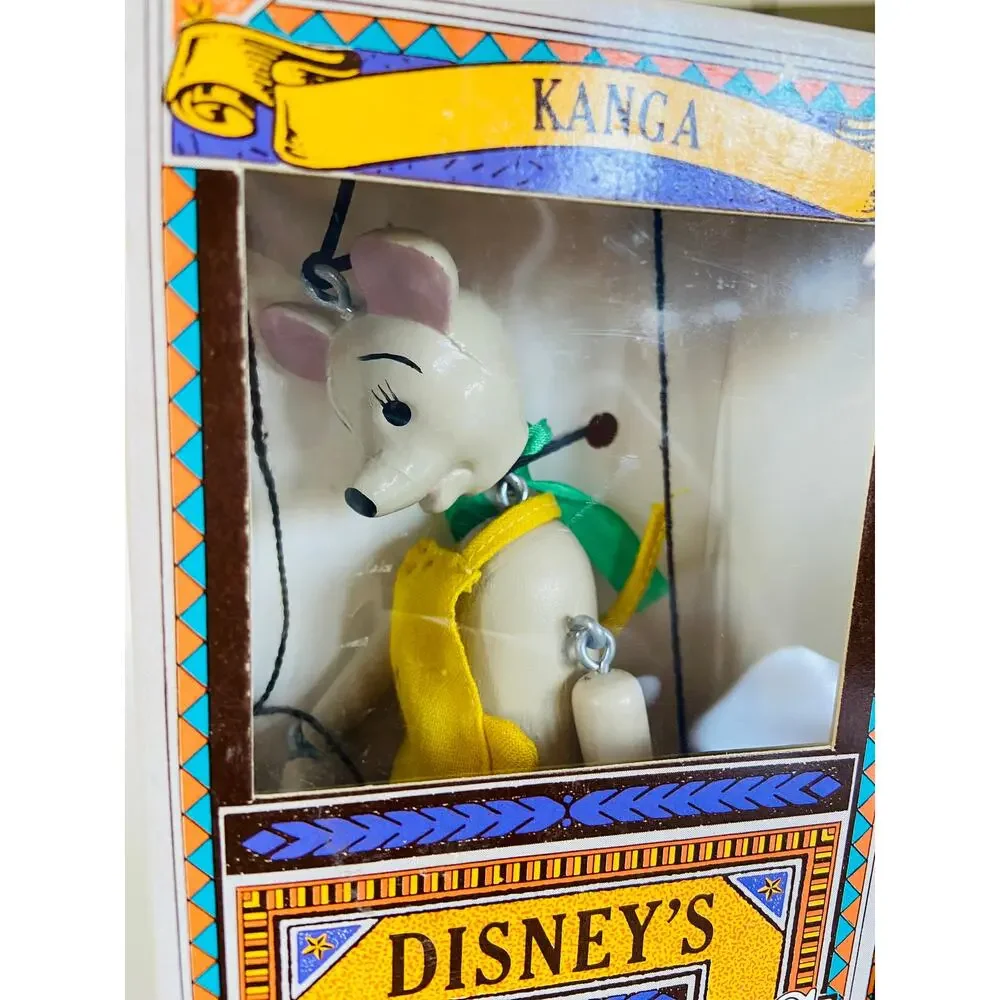 VINTAGE Disney Winnie the Pooh & Friends Marionette Wooden Magic Puppets Theater
